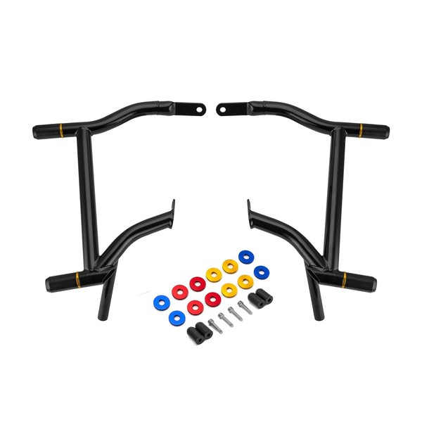 Mofun SaddleBag Guard Support Bars Compatible with Harley Touring, Gloss