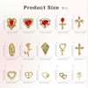 60pcs NailCharms and Gems Set - 3D Alloy Y2K Nail
