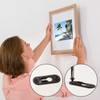 Hotop 40 Pieces Single Keyhole Picture Frame Hanger with 80