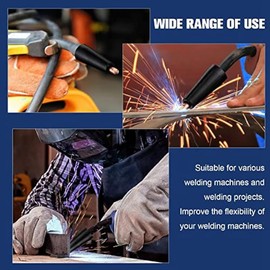 WAZIJ 48Pcs Flux Core Gasless Nozzle Tips Kit KP1939-1 Flux Core Welder Mig Welder Contact Tips Gasless Nozzle Gas Diffusers