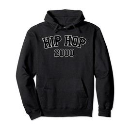 Hip Hop 2000 College Letterman Style Pullover Hoodie