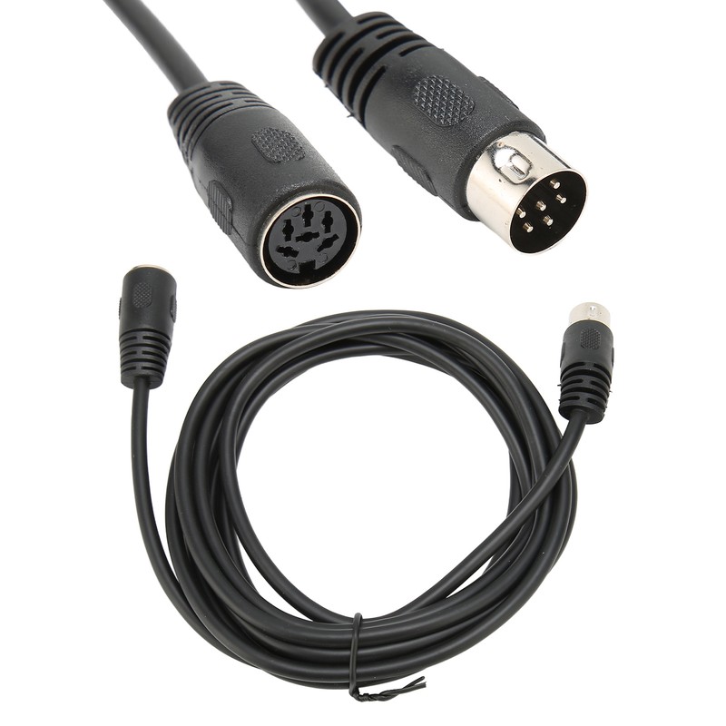 6 Pin DIN Male to Female Cable Sound Data Signal