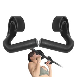 CYBEOE Neutral Grip Pull Up Handles 45° - Angles 90 Grips for Relieve Wrist Stress - Non-Slip Pull Up Grips - for Pull-Ups Deadlifts - Fits Pull Up Bar Grips & Barbells Home Gym Enthusiasts (45°)