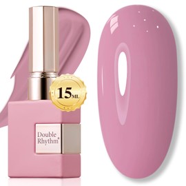 Double Rhythm 15ML Gel Nail Polish Pure Sheer Same Color Same Bottle Soak Off Gel Polish Art Manicure Salon DIY at Home for Women (Pale Pink-A1470)