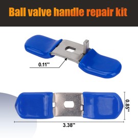 EAORBD 905-450 Stainless Steel Ball Valve Handle for Febco 1/2" - 3/4" Valves, Valve Handle Replacement 905449 905449S 905-449S Ss Bv, Blue - 2 Pack
