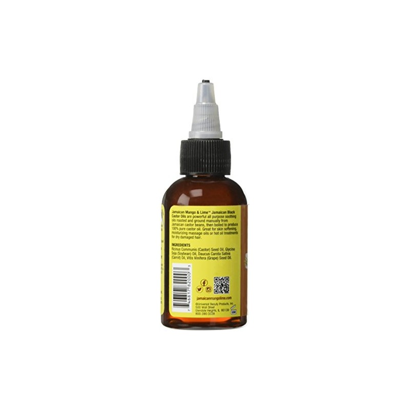 Jamaican Mango and Lime Black Castor Oil, Original, 2 Ounce