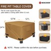 NEXCOVER Square Fire Pit Cover - Waterproof 600D Heavy Duty