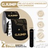 GJUMP Kinesiology Tape, 40 Count Precut Strips 2 Rolls, Original