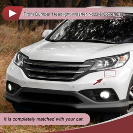 HEROFFIX 1 Pcs Front Left Side Bumper Headlight Washer Nozzle Cover Cap for Honda Odyssey 2009-2014 Bumper Trim Nozzle Cover No.76886SLES01 Unpainted Plastic