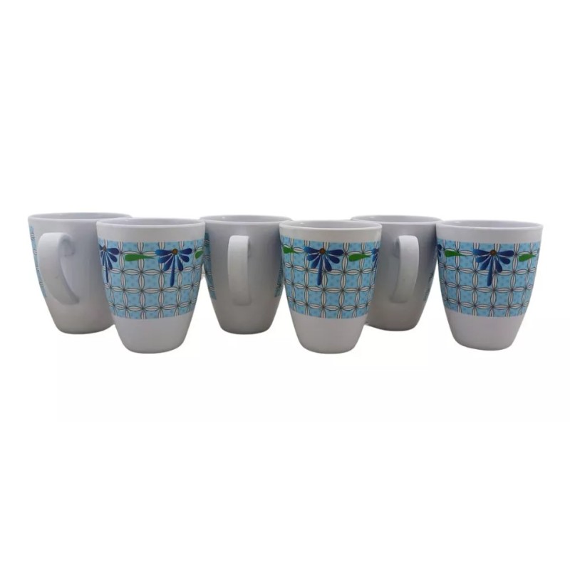 Anforama- Tab and Kit Taza Tarro De Melamina Decorada 380