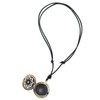 COOLSTEELANDBEYOND Men's Women's Aged Brass Hollow Locket Pendant Necklace with