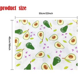 ILOVETEEPEE 8Pcs 18x22 inch Quilting Cotton Fabric Squares Quilting Supplies Multi-Color Design Printed Floral Fabric for DIY(Fruit)