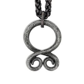 HAQUIL Viking Troll Cross Necklace, Antique Amulet Pendant, Wheat Chain, Viking Jewelry Gift for Men and Women