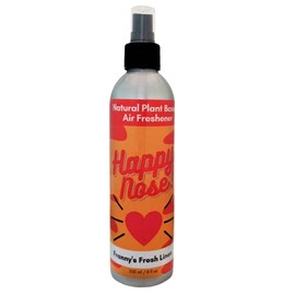 Happy Nose! Natural Plant-Based Air Freshener, Odor Neutralizer Spray for Home, Work, Pets, Vehicle, Smoke, Sports Equipment (Franny's Fresh Linen, 1 Pack)