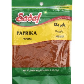 Sadaf Paprika Powder - Ground Paprika for Cooking & Food Seasoning - Paprika Spice - Kosher & Vegetarian - 2 Oz Resealable Bag