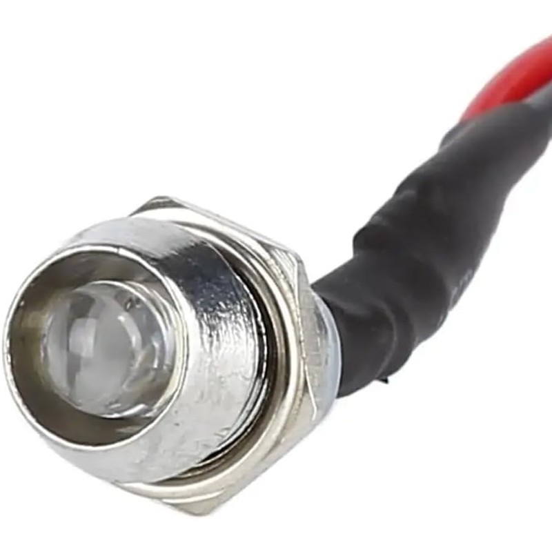 Vrabocry 10pcs 5mm LED Diode Light Diffused Frosted Round Lens