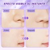 Cybase Maquillaje Polvo Compacto Matte Con Espejo Lavanda La