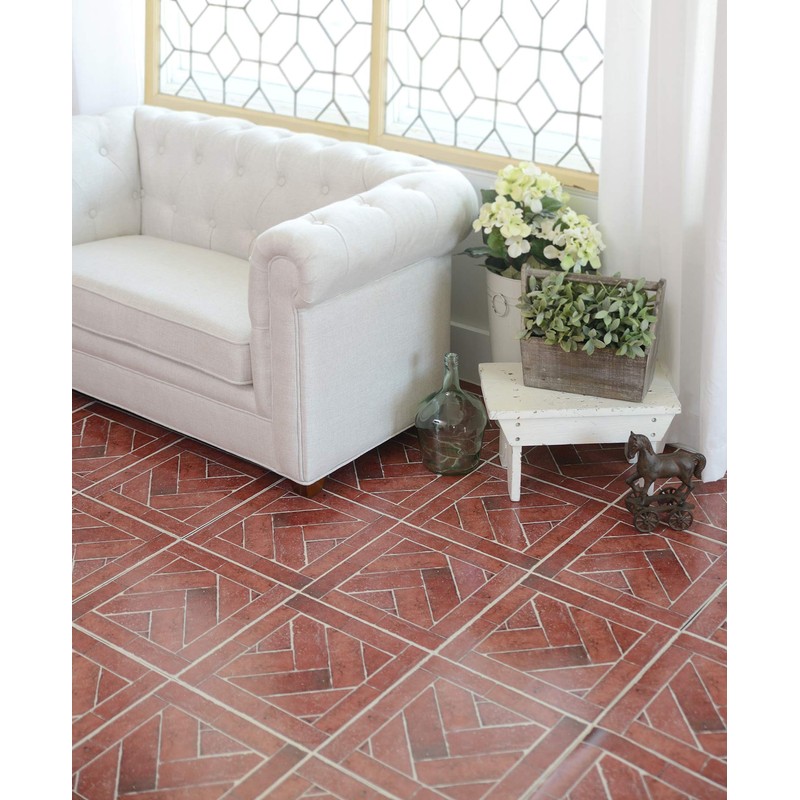 Con-Tact Brand FloorAdorn Vinyl Floor Appliques Self-Adhesive, Decorative and Removable