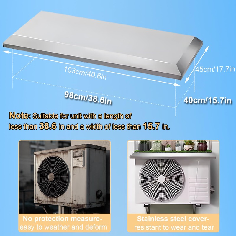 Mini Split Cover for Outside Unit, Heat Pump Outdoor Covers,