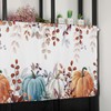 Fall Thanksgiving Kitchen Curtains Valances for Windows Watercolor Autumn Pumpkins