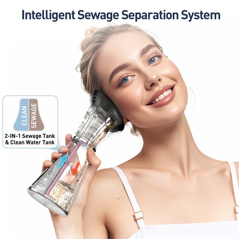 HeaDot Electric Ear Wax Removal - Water Spray,Rechargeable,Temp Detection,IPX7 Waterproof,Effective