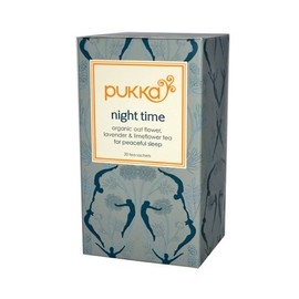 Pukka Herbal Teas Night Time Organic Oat Flower Lavender and Limeflower Tea - 20 Bags