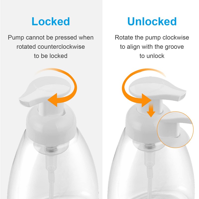 Titanker Foaming Soap Dispenser, 4 Pack Foam Hand Soap Dispenser