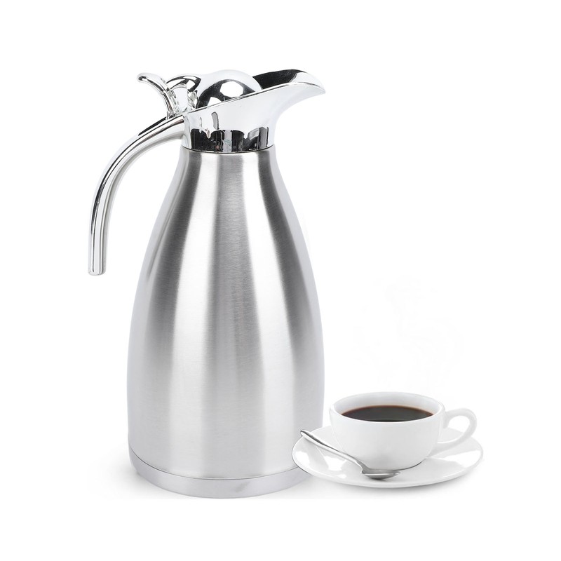 Stainless Steel Thermal Coffee Pot Multipurpose European Style Double Wall