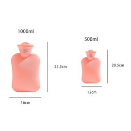 Hot Water Bottle Cat Hot Water Bottle Children's Hot Water Bottle Cuddly Hot Water Bottles with Soft Cover Soft Plush Cute Pattern Good Gift for Family and Friend (1000 ml)