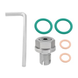 Briny River 1-teilige Ölablassschraube aus Edelstahl Selbstklebende Ölwannen-Gewindereparatursätze Geeignet(M12,1–1,5 Mm)