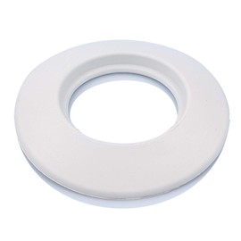 TYGERIX 1 x White Rubber Wall Cover 60 mm Flexible Rosette for Lining Pipes of Boilers, Stoves and All Systems Temperature Resistant Certified Material