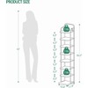 Hzuaneri 8 Tiers Vertical Shoe Rack, Narrow Shoe Tower, Tall