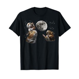 3 Guinea Pigs Moon Howling Funny Rodent For Men, Women, Kid T-Shirt