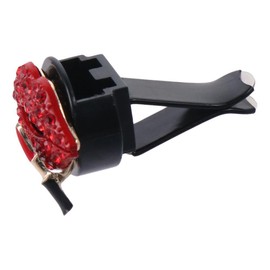 4Pcs Red Lip Air Vent Clips,Bling Car Fresheners Vents Clips, Car Rhinestone Interior Decoration for Women