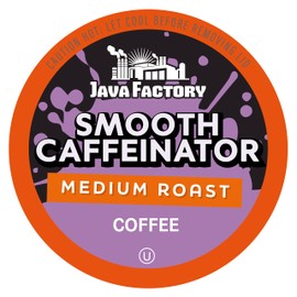 Java Factory Medium Roast Coffee Pods Compatible with K Cup Brewers Including 2.0, Smooth Caffeinator, 80 Count