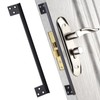 Door Latch Guard Home Security Door Lock Plate, Outswing Door