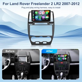 2+64G Car Stereo for Land Rover Freelander 2 LR2 2007-2012 Car Radio with Wireless Carplay/Android Auto,Android Car Stereo 9” Touch Screen GPS WiFi Bluetooth 28UI FM/RDS Mirror Link SWC Backup Camera