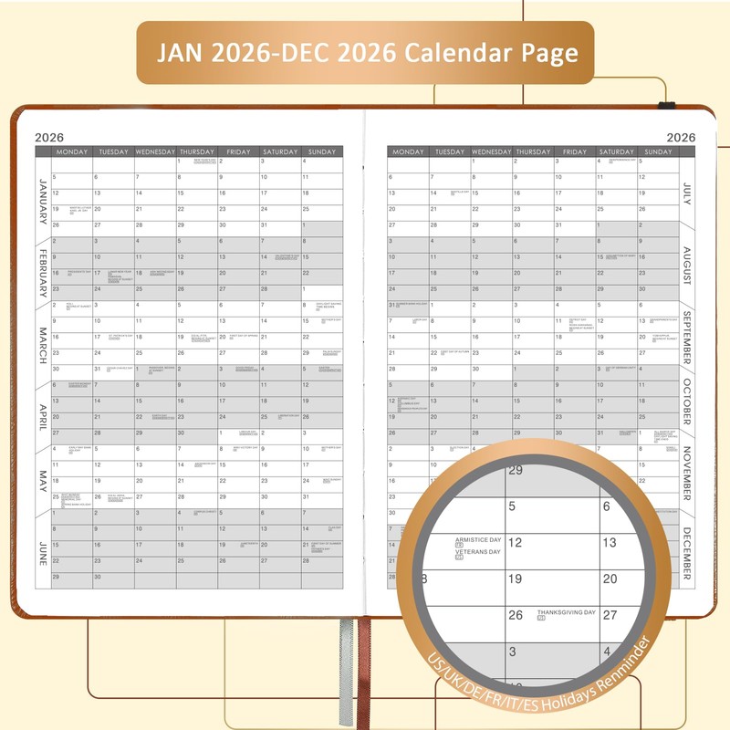 2026 Diary - 2026 Daily Planner, January - December 2026