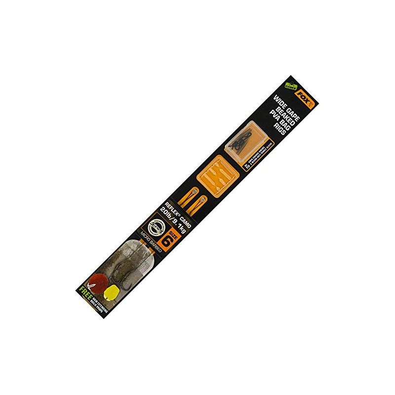 Fox Edges Wide Gape Beaked Reflex Camo Barbed PVA Bag