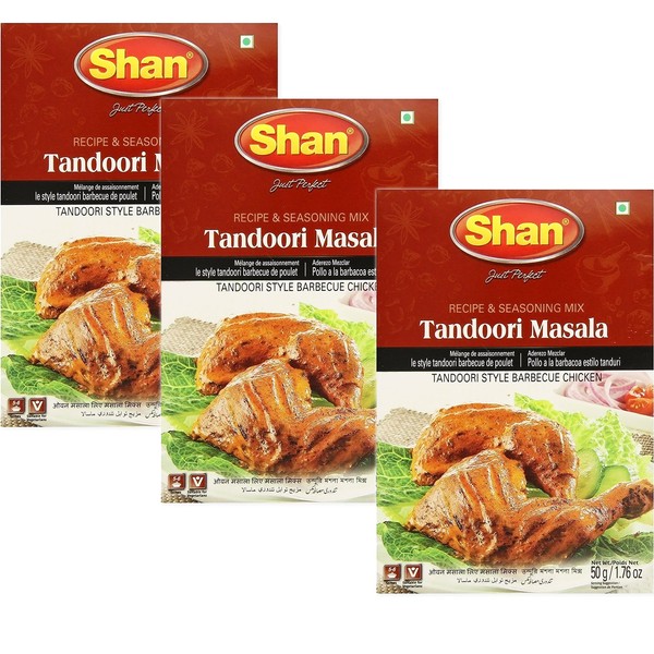 Shan - Tandoori Masala Seasoning Mix (3 PACK), 50g x 3