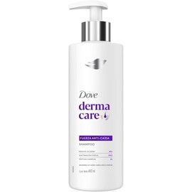 DOVE Shampoo Derma Care Fuerza Anti-Caída, Reduce la Caída 95%. Favorece el Crecimiento. Regenera de Cuero Cabelludo a Puntas. Desarrollado con Dermatólogos, 400 mL