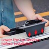 GDQ 4-in-1 Car Window Organizer - Clip-On Cup Holder &