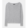 NAADAM Cashmere Boatneck Sweater, Cement, 1X