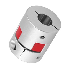 Shaft Coupling 6 mm to 8 mm Waves Flexible Elastic Coupler Plum Claw Coupling Aluminium Alloy Plum Connection Shaft for Stepper Motor D20 L25