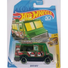 Hot Wheels 2018 Regular Treasure Hunt Fast Foodie 2/5 - Quick Bite (Green)