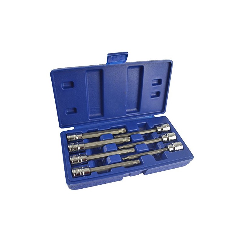 3/8" Drive Extra Long Male Spline Bit Triple Square Sockets