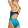 Sporti Molecule Thin Strap One Piece Swimsuit - Blue/Black -