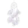 Jrancc Dreamcatcher DIY Handmade Feathers 55cm White for Bedroom Home