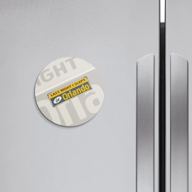 Unbranded Orlando Retro Travel Tin Sign | 4'' X 4'' Round Decorative Magnet