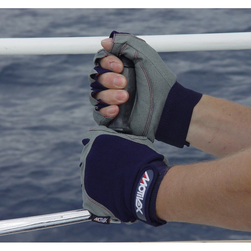 Sailing gloves Motivex Red Stitch All Fingers Cut Size: XXS